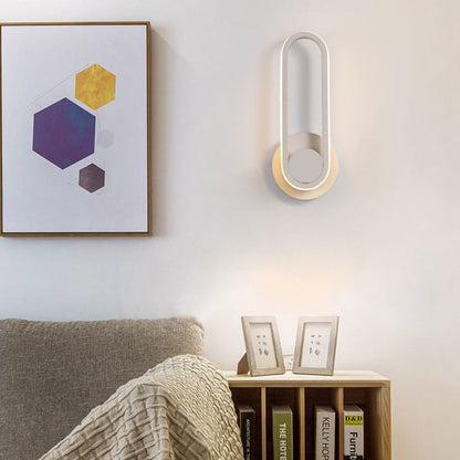 Nordic Acrylic Metal Round Oval LED Wall Sconce Lamp