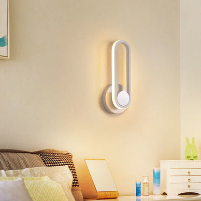 Nordic Acrylic Metal Round Oval LED Wall Sconce Lamp