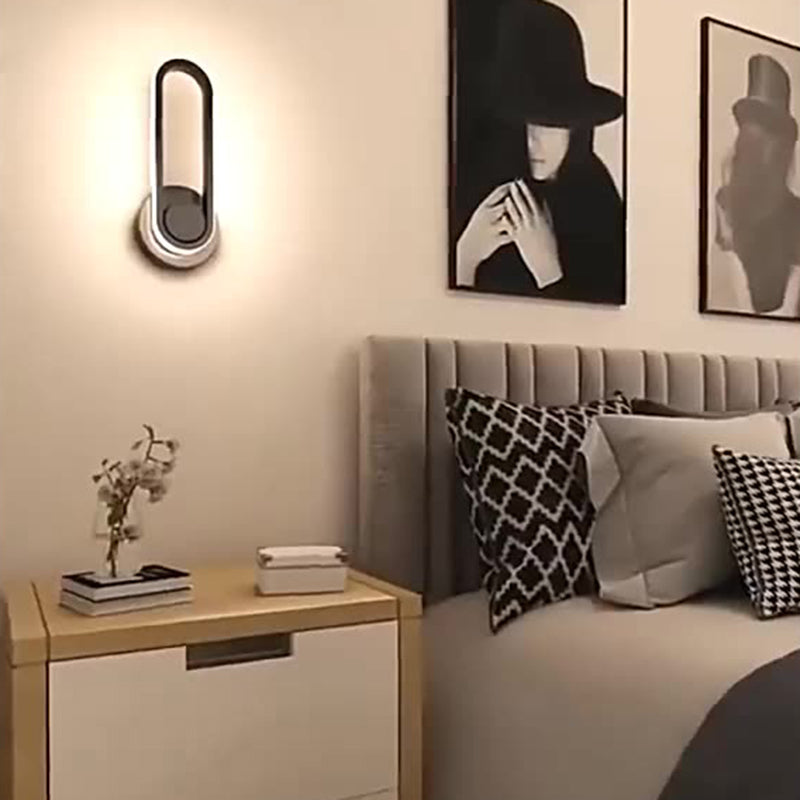 Nordic Acrylic Metal Round Oval LED Wall Sconce Lamp