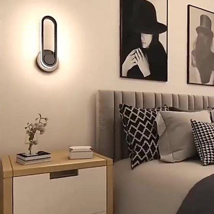 Nordic Acrylic Metal Round Oval LED Wall Sconce Lamp