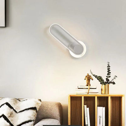 Nordic Acrylic Metal Round Oval LED Wall Sconce Lamp