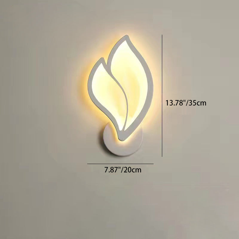 Art Deco Acrylic Aluminum Iron Petal LED Wall Sconce Lamp
