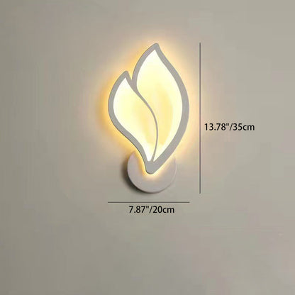 Art Deco Acrylic Aluminum Iron Petal LED Wall Sconce Lamp