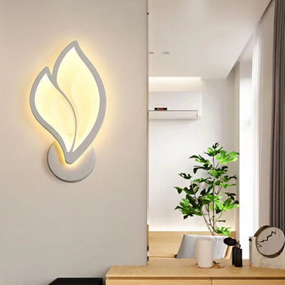 Art Deco Acrylic Aluminum Iron Petal LED Wall Sconce Lamp