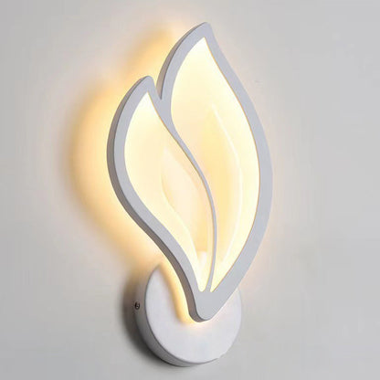 Art Deco Acrylic Aluminum Iron Petal LED Wall Sconce Lamp