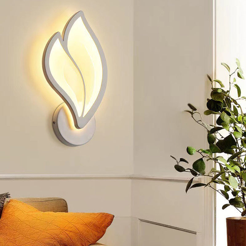 Art Deco Acrylic Aluminum Iron Petal LED Wall Sconce Lamp