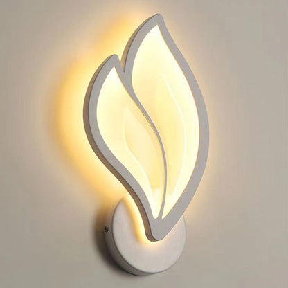 Art Deco Acrylic Aluminum Iron Petal LED Wall Sconce Lamp