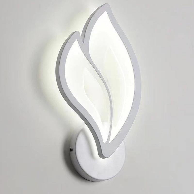 Art Deco Acrylic Aluminum Iron Petal LED Wall Sconce Lamp
