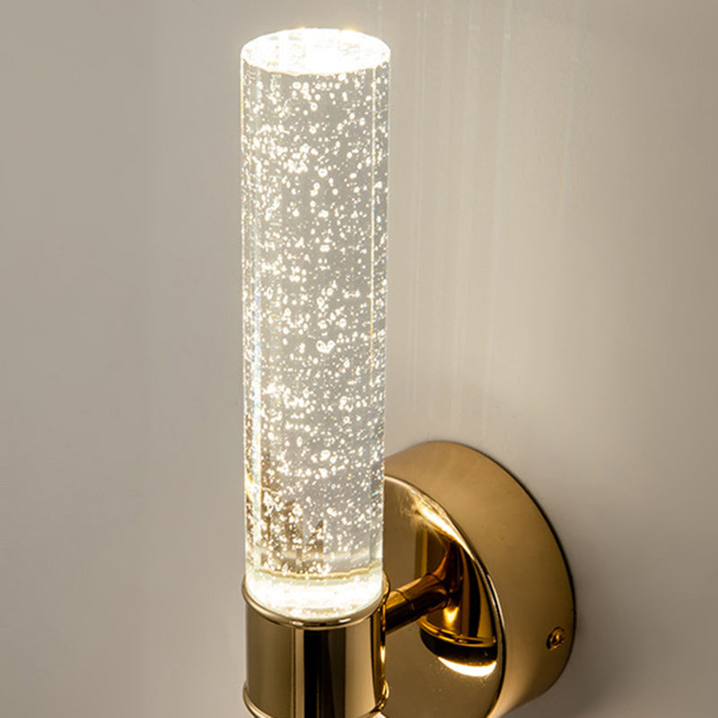 Acrylic Aluminum Crystal Bubble Round LED Wall Sconce Lamp