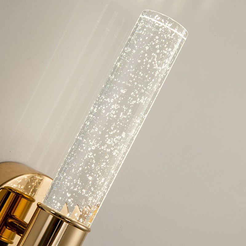 Acrylic Aluminum Crystal Bubble Round LED Wall Sconce Lamp