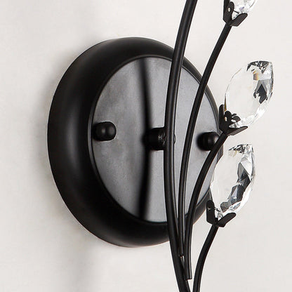 Farmhouse Iron Round Leaf 1/2-Light Wall Sconce Lamp