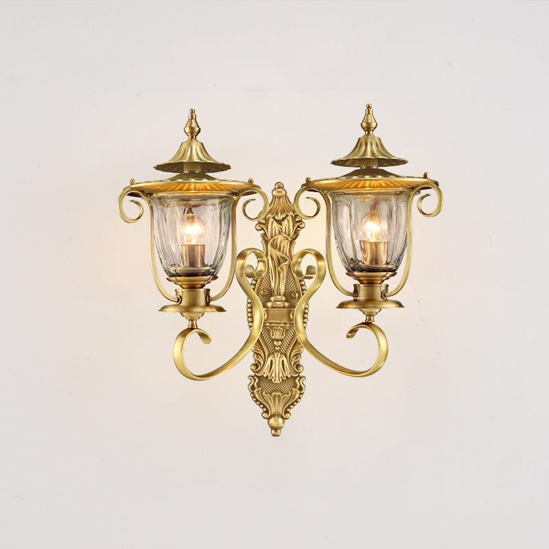 Scandinavian Curved Round 1/2-Light Wall Sconce Lamp