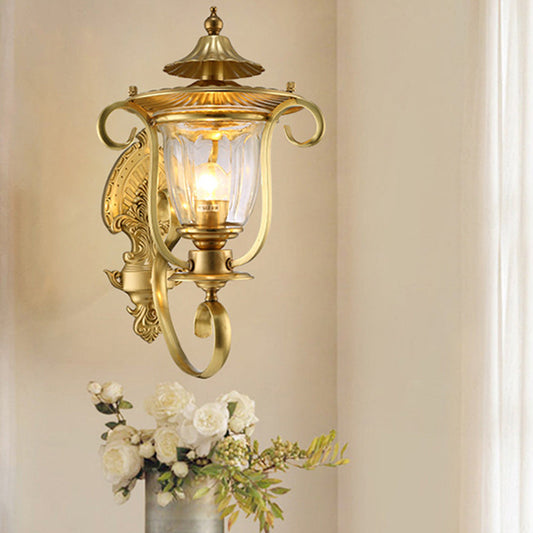 Scandinavian Curved Round 1/2-Light Wall Sconce Lamp