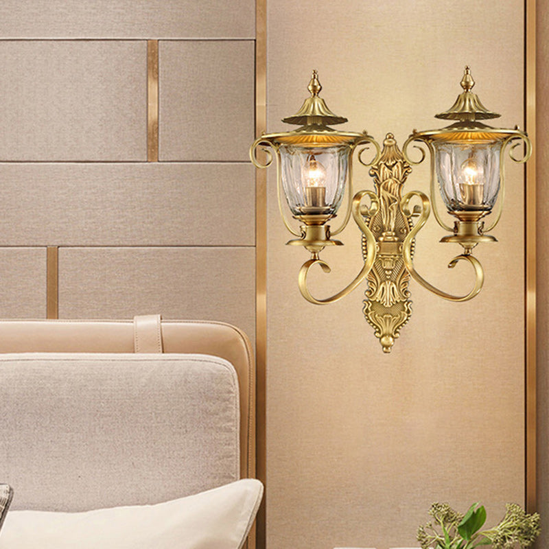 Scandinavian Curved Round 1/2-Light Wall Sconce Lamp