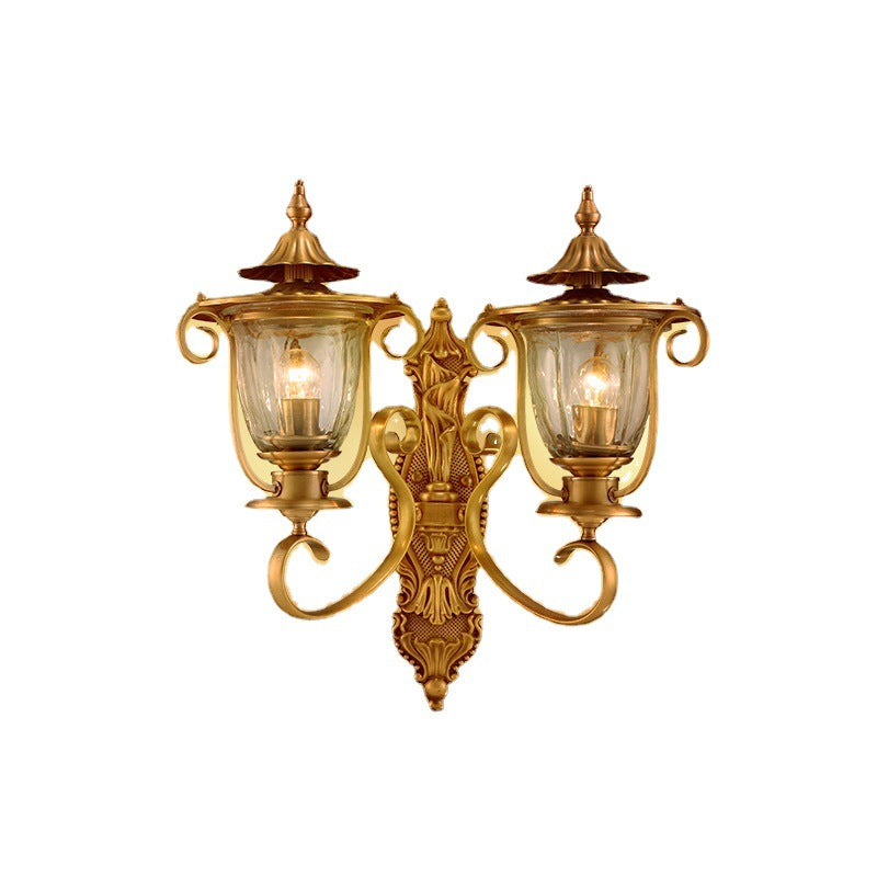 Scandinavian Curved Round 1/2-Light Wall Sconce Lamp