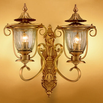 Scandinavian Curved Round 1/2-Light Wall Sconce Lamp