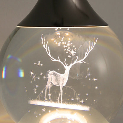 Crystal Ball Aluminum Iron Round 1-Light Wall Sconce Lamp