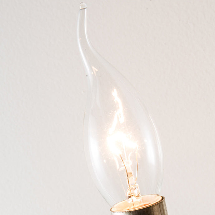 Farmhouse Iron Curved Candle 1/2-Light Wall Sconce Lamp