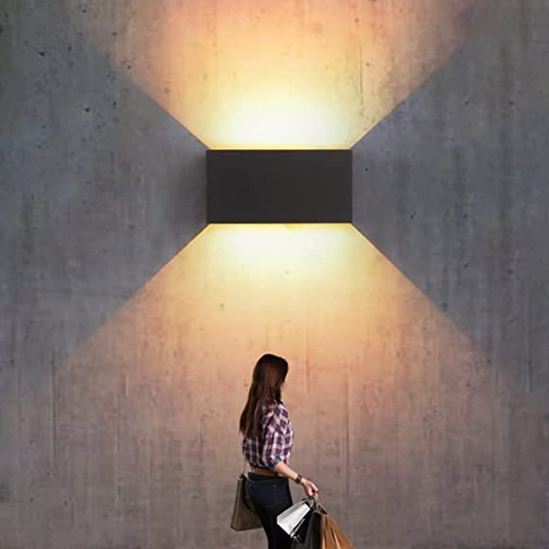 Modern Minimalist Aluminum Rectangular LED Wall Sconce Lamp