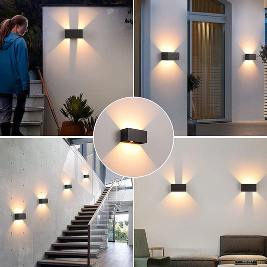 Modern Minimalist Aluminum Rectangular LED Wall Sconce Lamp