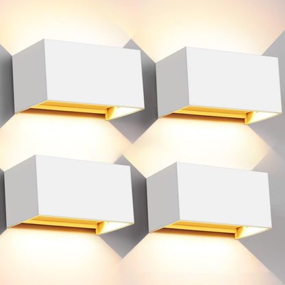 Modern Minimalist Aluminum Rectangular LED Wall Sconce Lamp