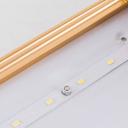 Acrylic Iron Half-Round Rectangular LED Wall Sconce Lamp