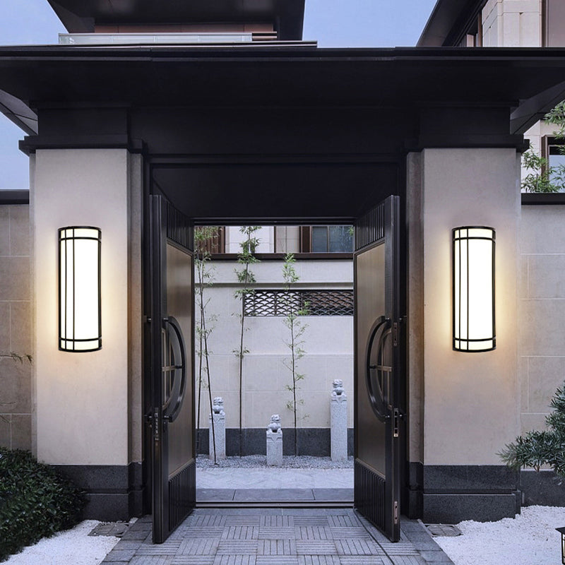 Acrylic Iron Half-Round Rectangular LED Wall Sconce Lamp