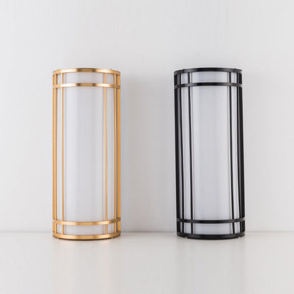 Acrylic Iron Half-Round Rectangular LED Wall Sconce Lamp