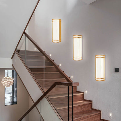 Acrylic Iron Half-Round Rectangular LED Wall Sconce Lamp