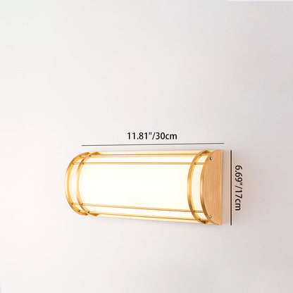 Acrylic Iron Half-Round Rectangular LED Wall Sconce Lamp