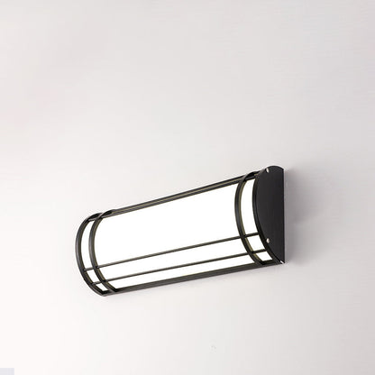 Acrylic Iron Half-Round Rectangular LED Wall Sconce Lamp