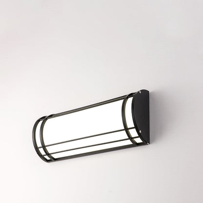 Acrylic Iron Half-Round Rectangular LED Wall Sconce Lamp