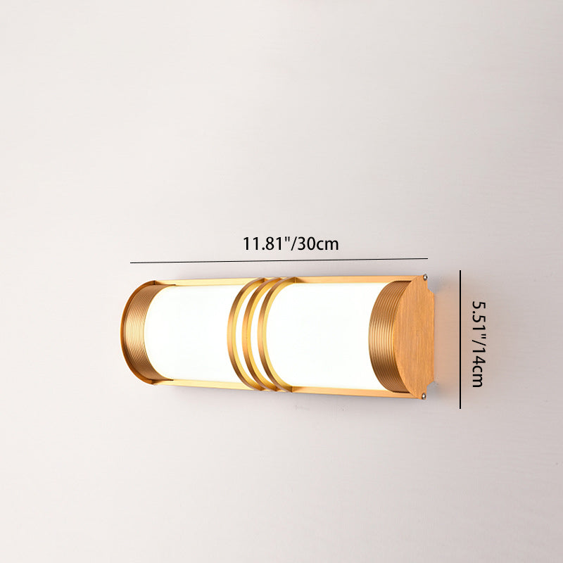 Acrylic & Iron Half-Round Long LED Wall Sconce Lamp