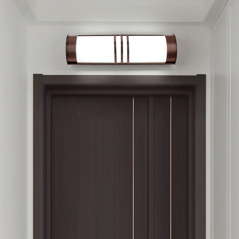 Acrylic & Iron Half-Round Long LED Wall Sconce Lamp
