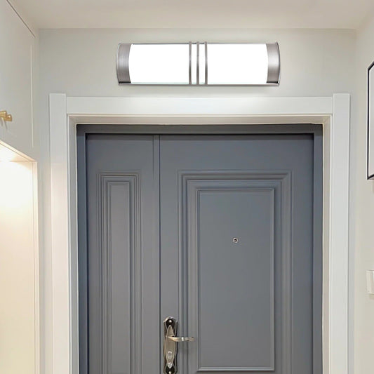 Acrylic & Iron Half-Round Long LED Wall Sconce Lamp