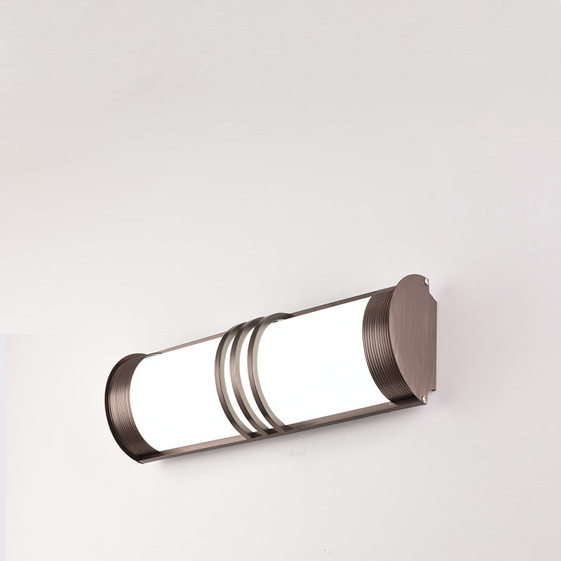 Acrylic & Iron Half-Round Long LED Wall Sconce Lamp