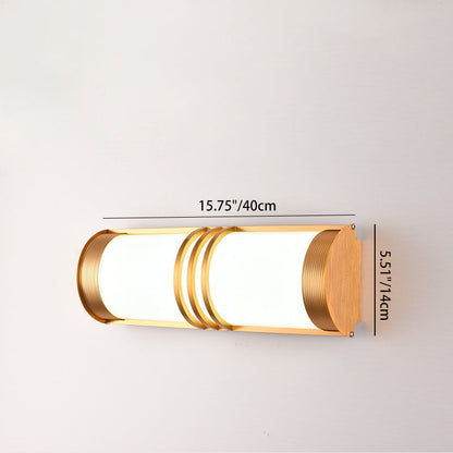 Acrylic & Iron Half-Round Long LED Wall Sconce Lamp