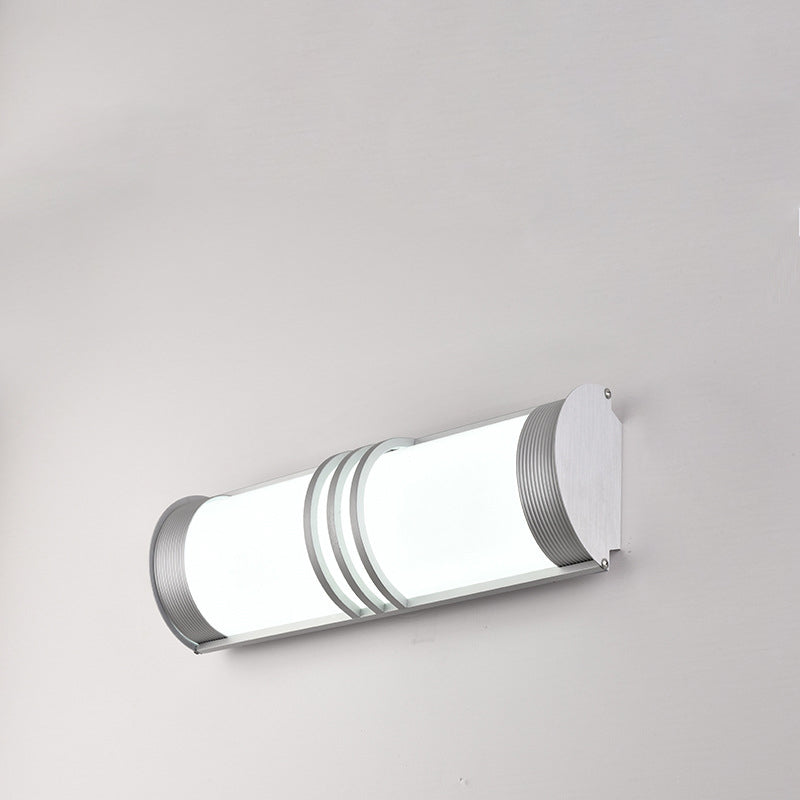 Acrylic & Iron Half-Round Long LED Wall Sconce Lamp