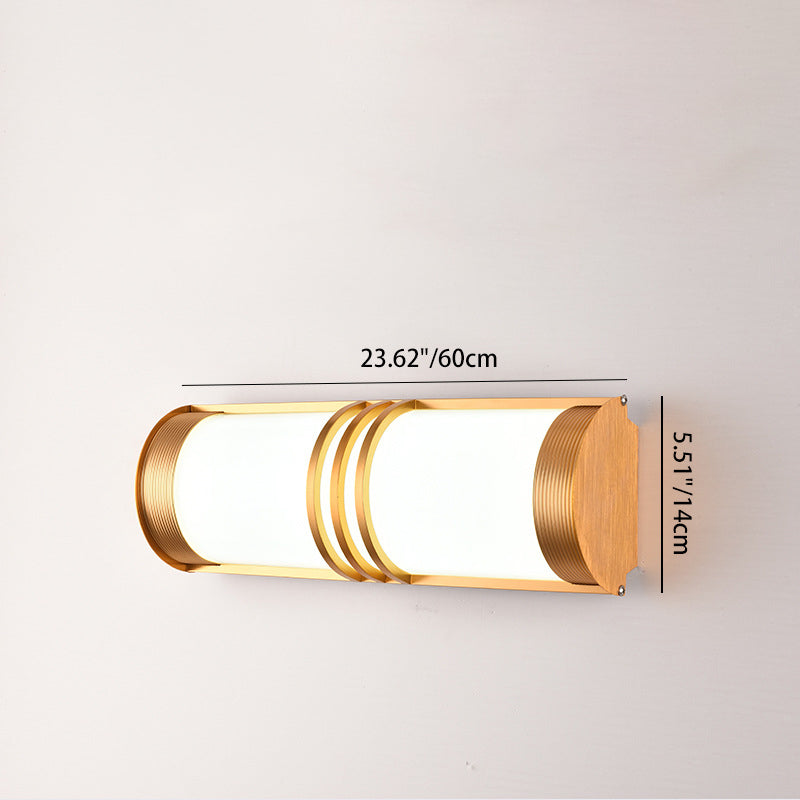 Acrylic & Iron Half-Round Long LED Wall Sconce Lamp