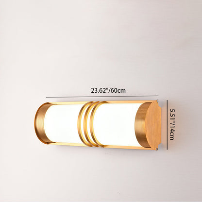 Acrylic & Iron Half-Round Long LED Wall Sconce Lamp