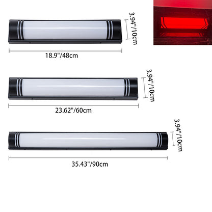 Acrylic Steel Rectangular Striped LED Wall Sconce Lamp