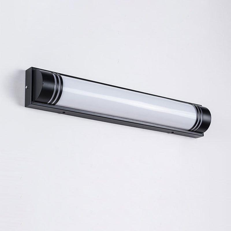 Acrylic Steel Rectangular Striped LED Wall Sconce Lamp