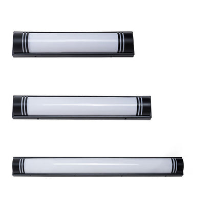Acrylic Steel Rectangular Striped LED Wall Sconce Lamp