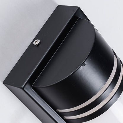 Acrylic Steel Rectangular Striped LED Wall Sconce Lamp