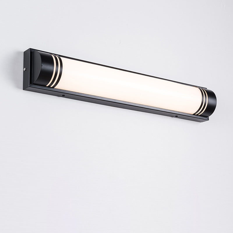 Acrylic Steel Rectangular Striped LED Wall Sconce Lamp