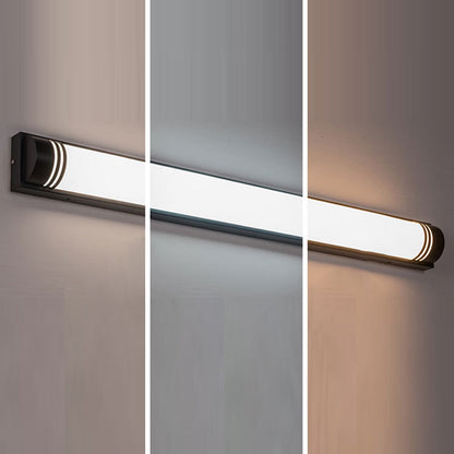 Acrylic Steel Rectangular Striped LED Wall Sconce Lamp