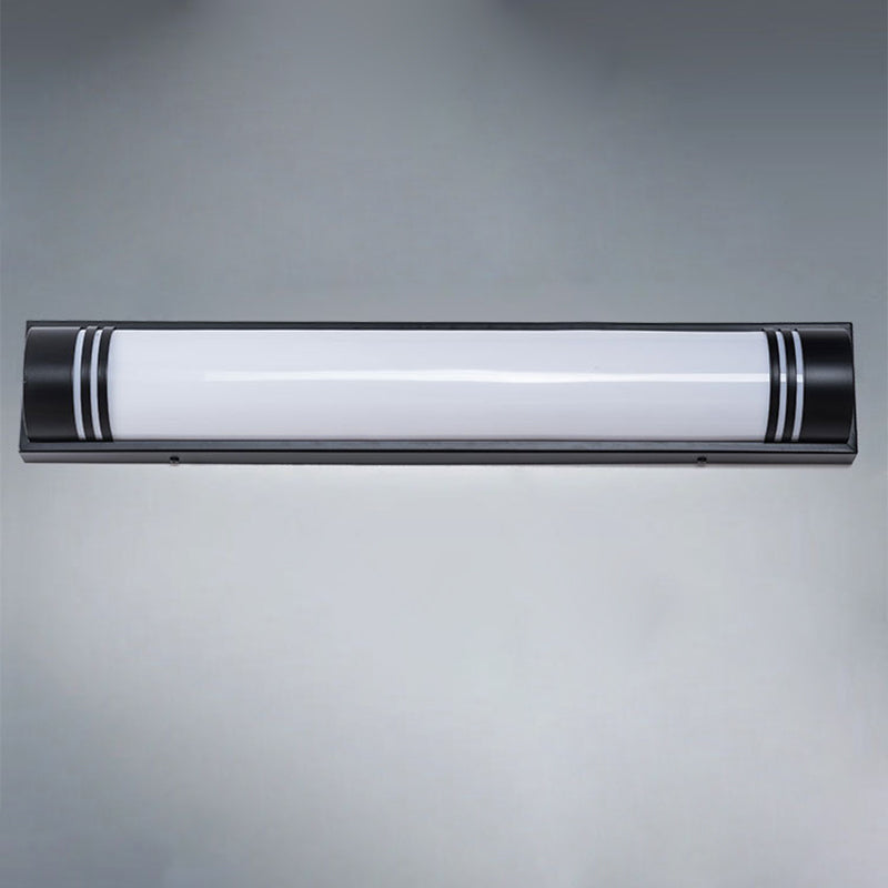 Acrylic Steel Rectangular Striped LED Wall Sconce Lamp