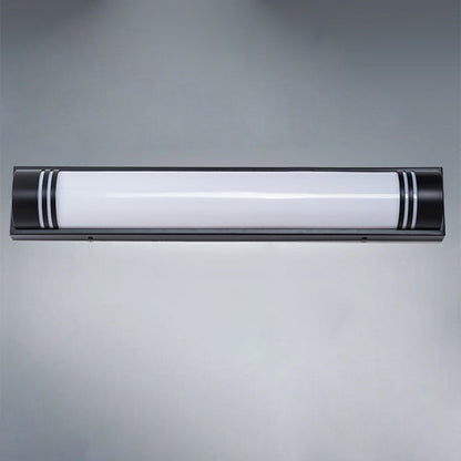 Acrylic Steel Rectangular Striped LED Wall Sconce Lamp
