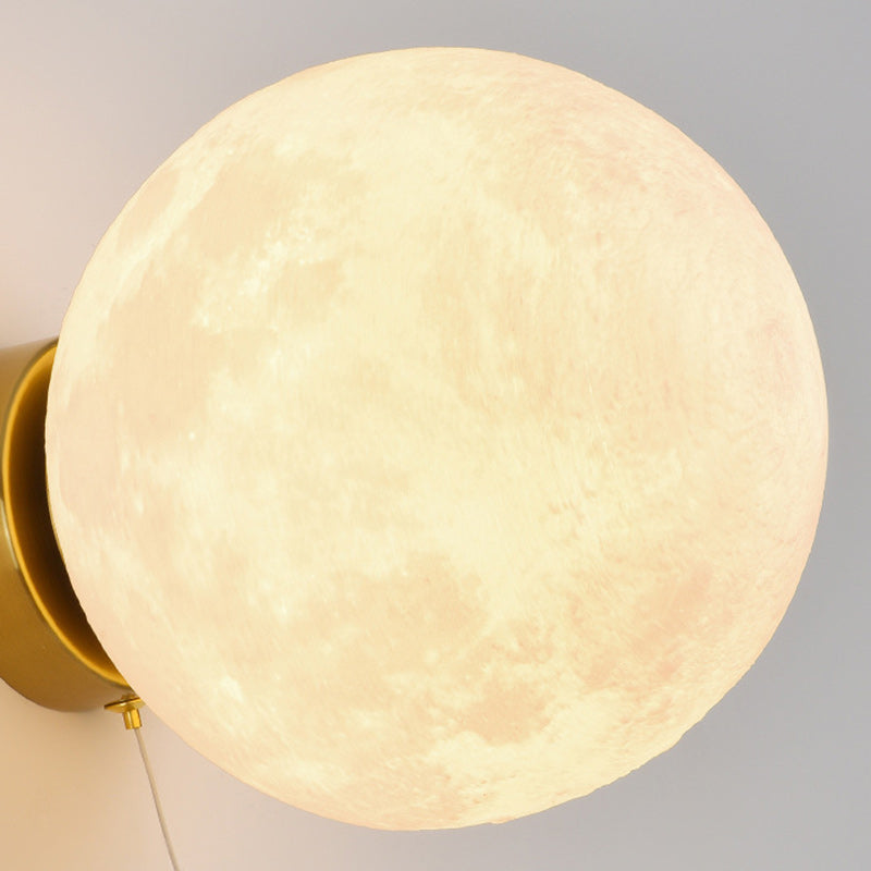Deco Iron Astronaut Planet Design 1-Light Wall Sconce Lamp