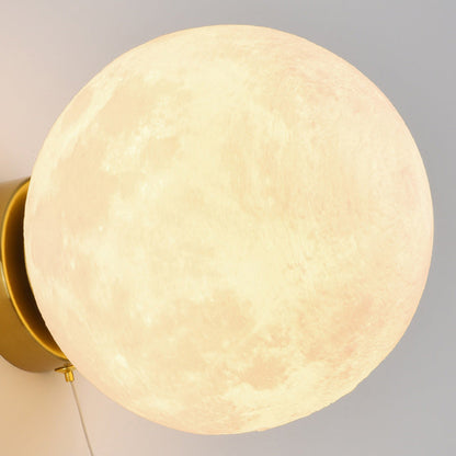 Deco Iron Astronaut Planet Design 1-Light Wall Sconce Lamp